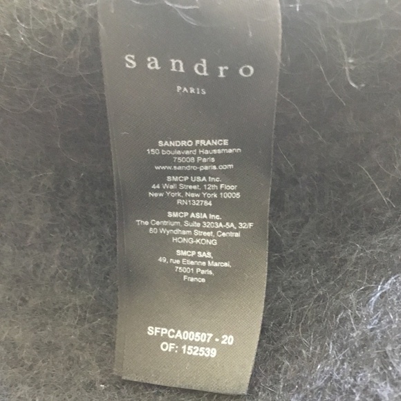 Sandro Cardigan Black Button Sweater - Picture 12 of 16